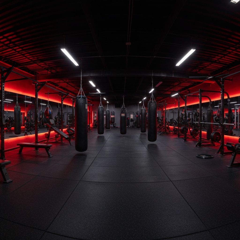 FYD Fight Club gym training floor and equipment