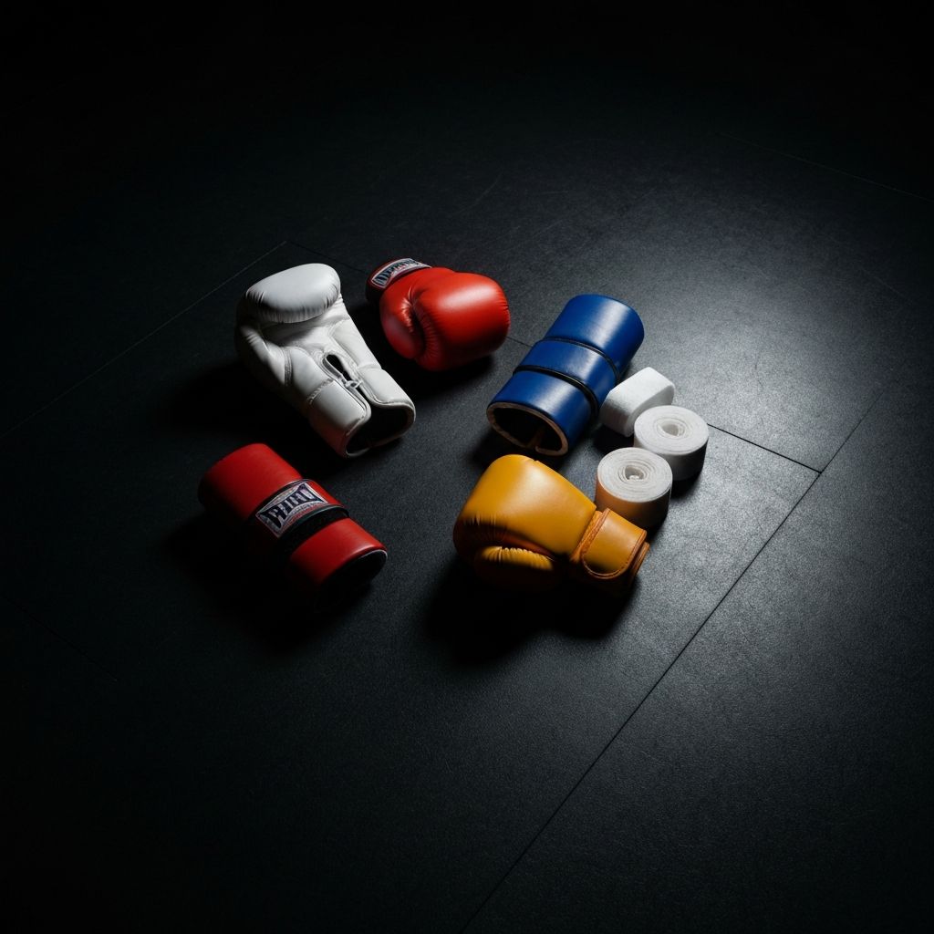 Kickboxing and Muay Thai training equipment at FYD Fight Club
